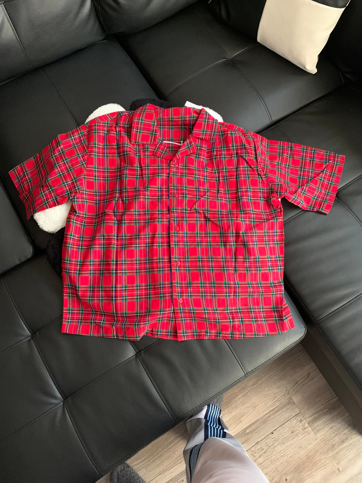 RED FLANNEL + FREE BAGGY DENIM